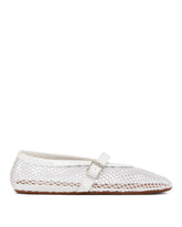 White Fishnet Ballet Flats - New arrivals women | PLP | Antonia