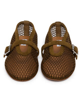 Green Mesh Flat Ballerinas | PDP | Antonia