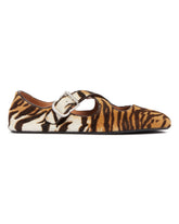 Animalier Cross-Over Flat Ballerinas | PDP | Antonia