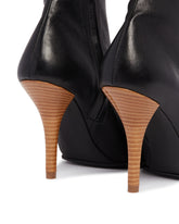 Black Soft Square Leather Pumps | PDP | Antonia