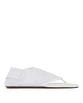 White Mesh Thong Sandals - Alaia women | PLP | Antonia