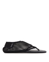 Black Mesh Thong Sandals - Alaia women | PLP | Antonia