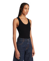 Black Ribbed Bodysuit | PDP | Antonia