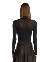 Black Fitted Fringe Top | PDP | Antonia