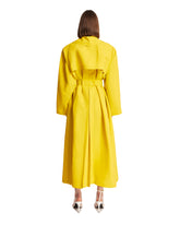 Trench Coat In Viscosa Giallo | PDP | Antonia