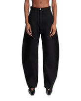 Black Rounded Denim Trousers - Alaia women | PLP | Antonia