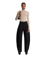 Black Rounded Denim Trousers - Alaia women | PLP | Antonia