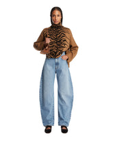 Light Blue Rounded Denim Pants | PDP | Antonia