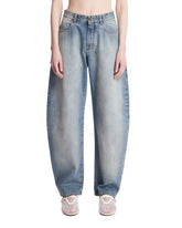 Blue Low-Rise Rounded Jeans | PDP | Antonia