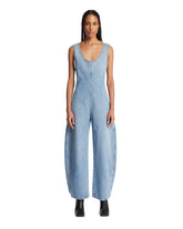 Blue Rounded Denim Jumpsuit - Women's clothing | PLP | Antonia