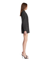 Gray Wool Fitted Blazer Dress | PDP | Antonia