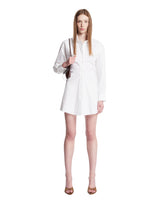 White Cotton Zip Shirt Dress | PDP | Antonia