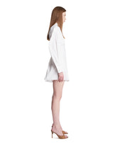 White Cotton Zip Shirt Dress | PDP | Antonia