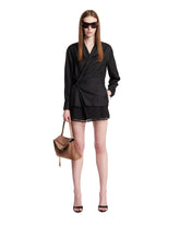 Black Mini Wrap Dress | PDP | Antonia