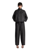 Black Leather Bomber Jacket | PDP | Antonia