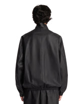 Black Leather Bomber Jacket | PDP | Antonia