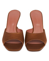 Beige Lupita Satin Mules | PDP | Antonia