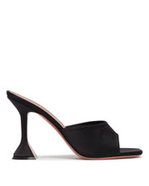 Mules Lupita In Raso Nero - SCARPE CON TACCO DONNA | PLP | Antonia