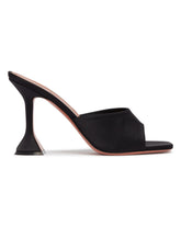 Black Lupita Satin Mules | PDP | Antonia