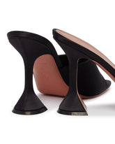 Black Lupita Satin Mules | PDP | Antonia