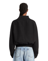 Black Wool Bomber Jacket | PDP | Antonia