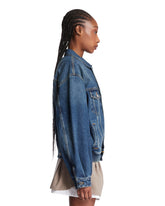 Blue Vanni Denim Bomber Jacket | PDP | Antonia
