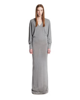 Gray Wool and Cashmere Long Dress | PDP | Antonia