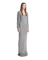 Gray Wool and Cashmere Long Dress | PDP | Antonia
