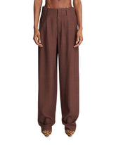 Brown Temi Viscose Trousers - Women's clothing | PLP | Antonia