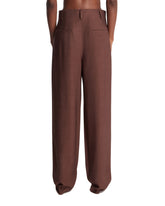 Brown Temi Viscose Trousers | PDP | Antonia