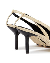 Beige Evelina Leather Slingbacks | PDP | Antonia