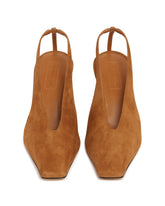 Brown Evelina Suede Slingbacks | PDP | Antonia
