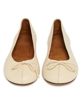 Beige Nila Leather Ballerinas | PDP | Antonia