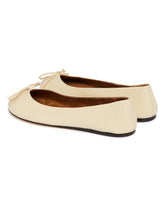 Beige Nila Leather Ballerinas | PDP | Antonia