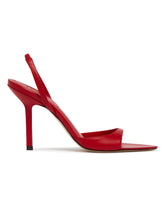 Red Giustina Leather Sandals | PDP | Antonia