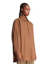 Camicia Candela In Cotone Marrone | PDP | Antonia