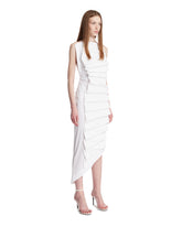 White Asymmetric Midi Dress | PDP | Antonia