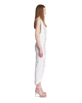 White Asymmetric Midi Dress | PDP | Antonia