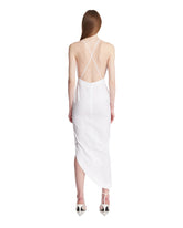 White Asymmetric Midi Dress | PDP | Antonia