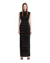 Black Origami Long Dress - A.W.A.K.E MODE WOMEN | PLP | Antonia