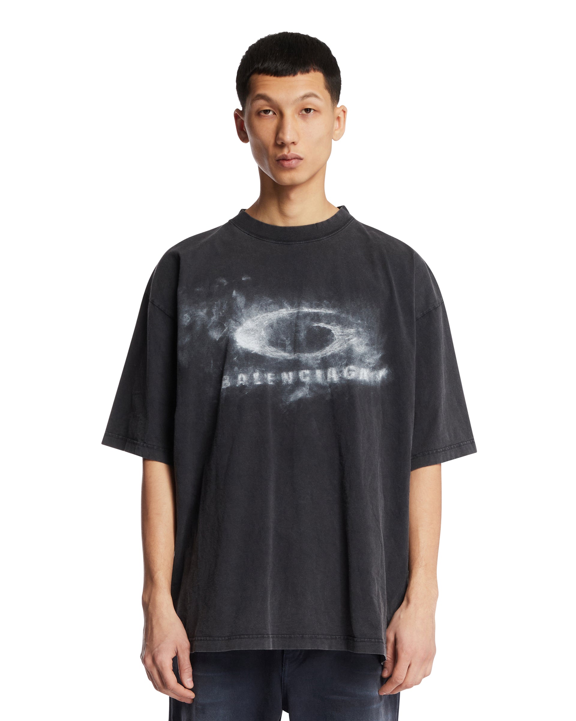Black Crayon Loop T-Shirt | BALENCIAGA - Antonia