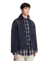 Blue Cotton Denim Patched Jacket-Shirt | PDP | Antonia