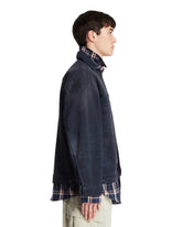 Blue Cotton Denim Patched Jacket-Shirt | PDP | Antonia