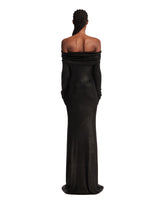 Black Off-Shoulder Maxi Dress | PDP | Antonia