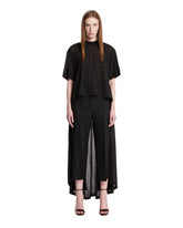 T-Shirt Con Strascico Nera - Balenciaga donna | PLP | Antonia