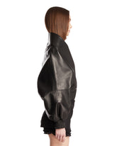 Black Wrap Leather Jacket | PDP | Antonia