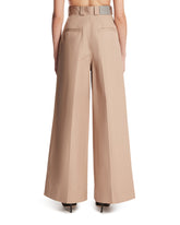 Beige Wide-Leg Pants | PDP | Antonia