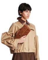 Brown Suede Andiamo Clutch | PDP | Antonia