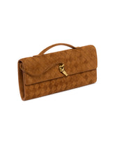 Brown Suede Andiamo Clutch | PDP | Antonia