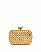 Gold Leather Knot Clutch - New arrivals women's bags | PLP | Antonia